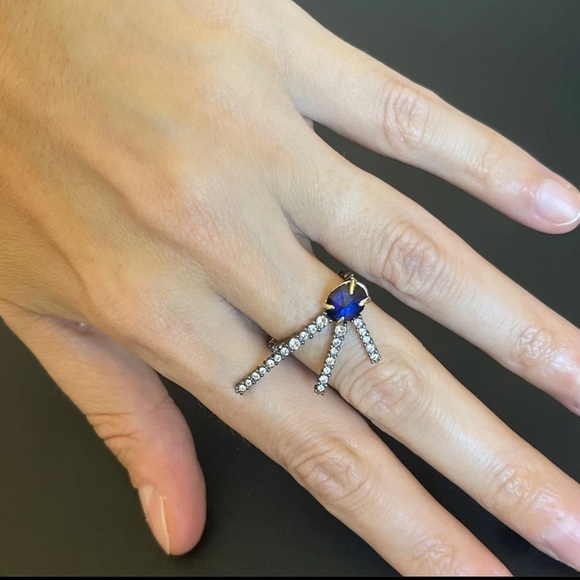 ALEXIS BITTAR Crystal Encrusted Ring Size 7 NEW - Picture 8 of 9